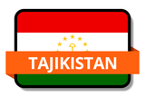 Tajikistan State Flags Stickers