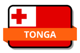 Tonga State Flags Stickers