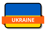 Ukraine State Flags Stickers