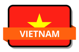 Vietnam State Flags Stickers