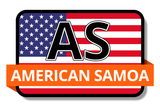 American Samoa State Flags Stickers