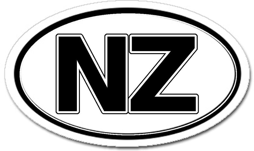 New Zealand Vinyl Sticker Oval for Cars, any Surface – Lands & People