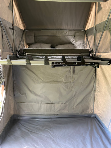 Bed in Patriot Campers X1