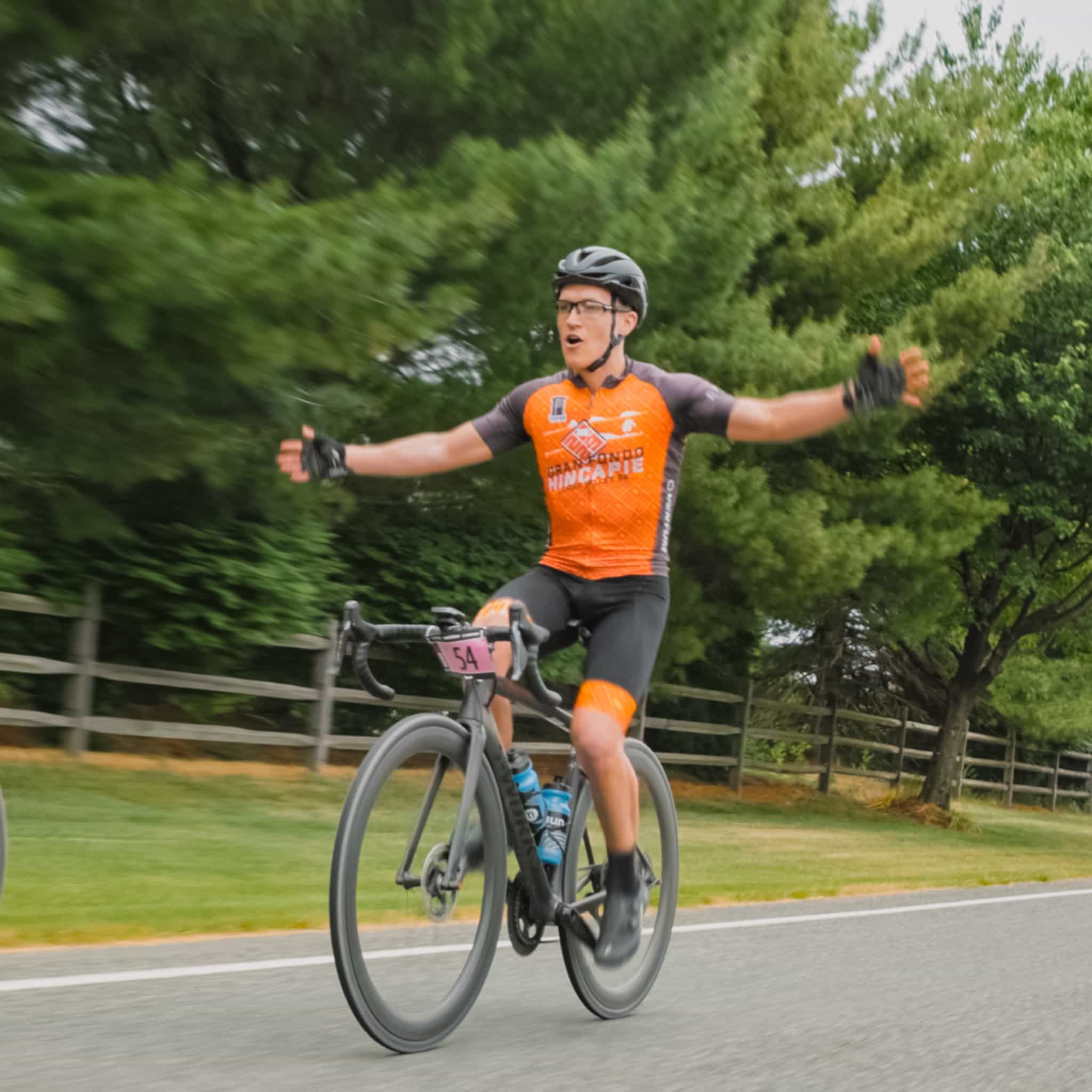 Matt Wilpers cycling hands free