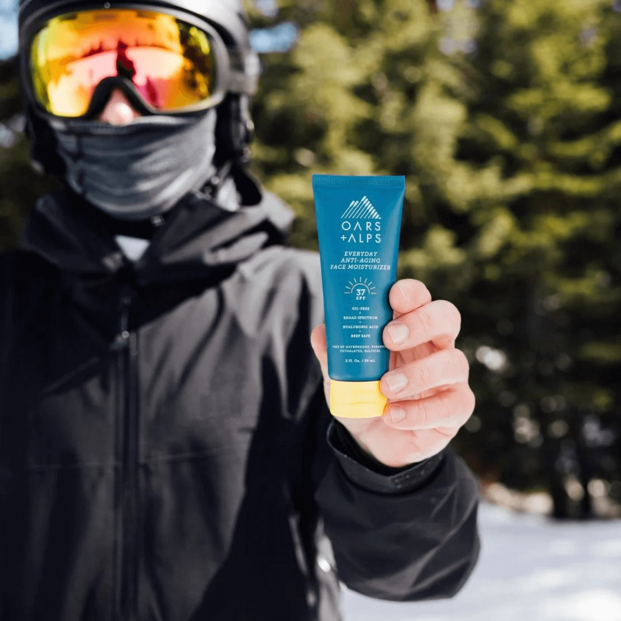 wear oars and alps anti aging spf for winter activities