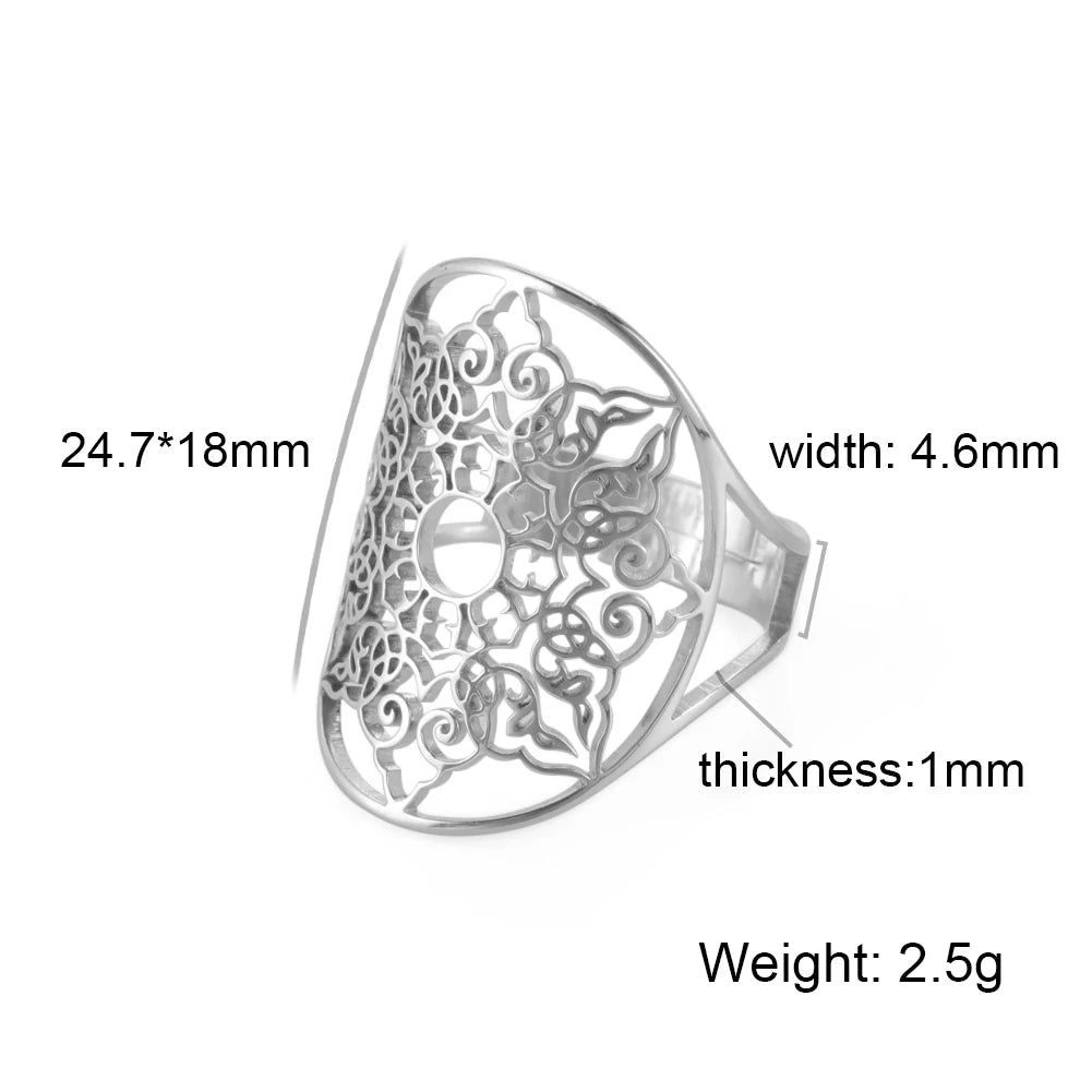 Madenmaz Sacred Geometry Flower of Life Ring - Image 7