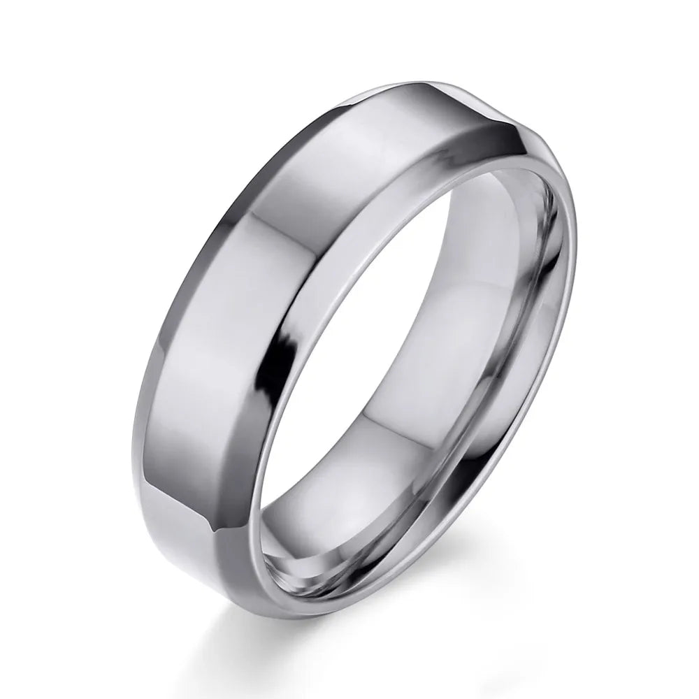 Madenmaz Gold Color Stainless Steel Ring – Unisex Wedding Band - Image 6