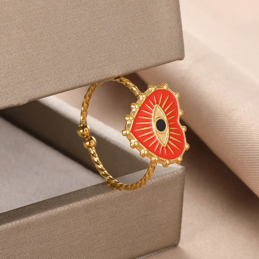 Pinamy Turkish Evil Eye Ring - Image 12