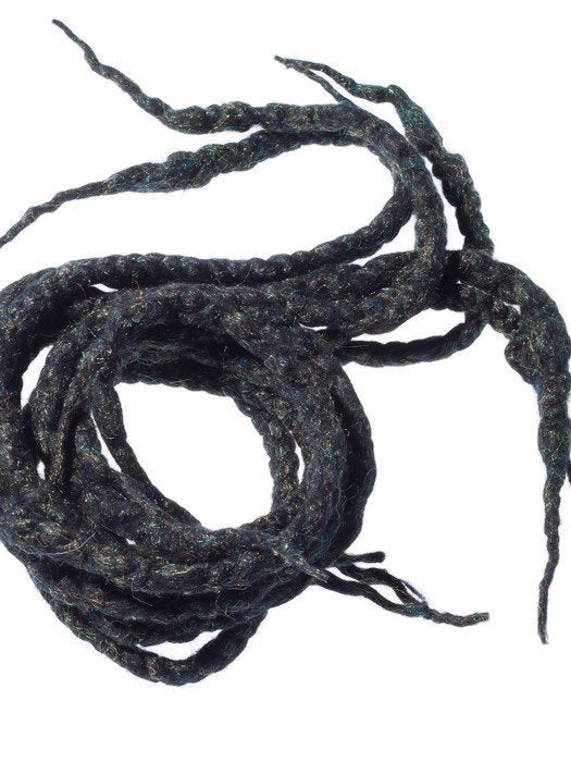 double ended synthetic dreads black