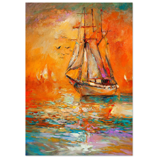 Vivid Sailing Dreamscape Poster