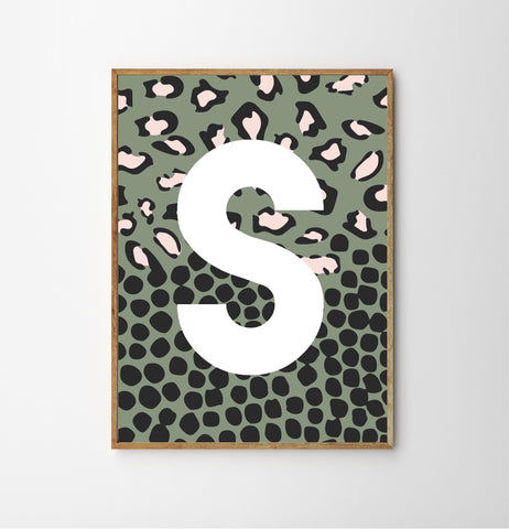 leopard print poster
