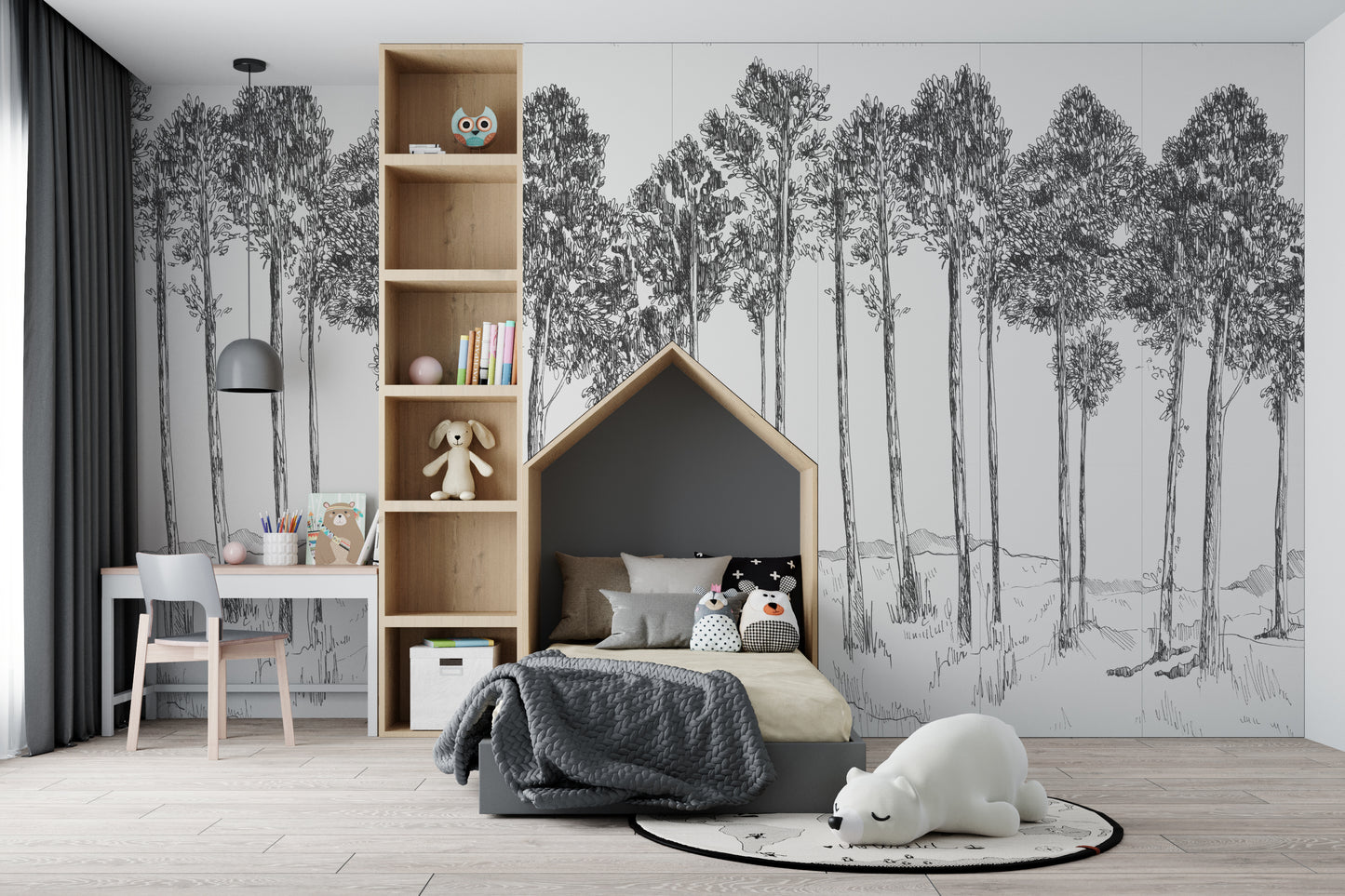 Unicorns in Dreamy Forest  decorate with a wall mural  Photowall