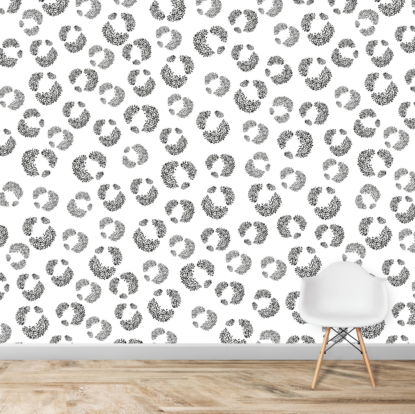 Leopard Print Wallpaper Repeat Pattern  Sage : Munks and Me - Nursery  Wallpaper