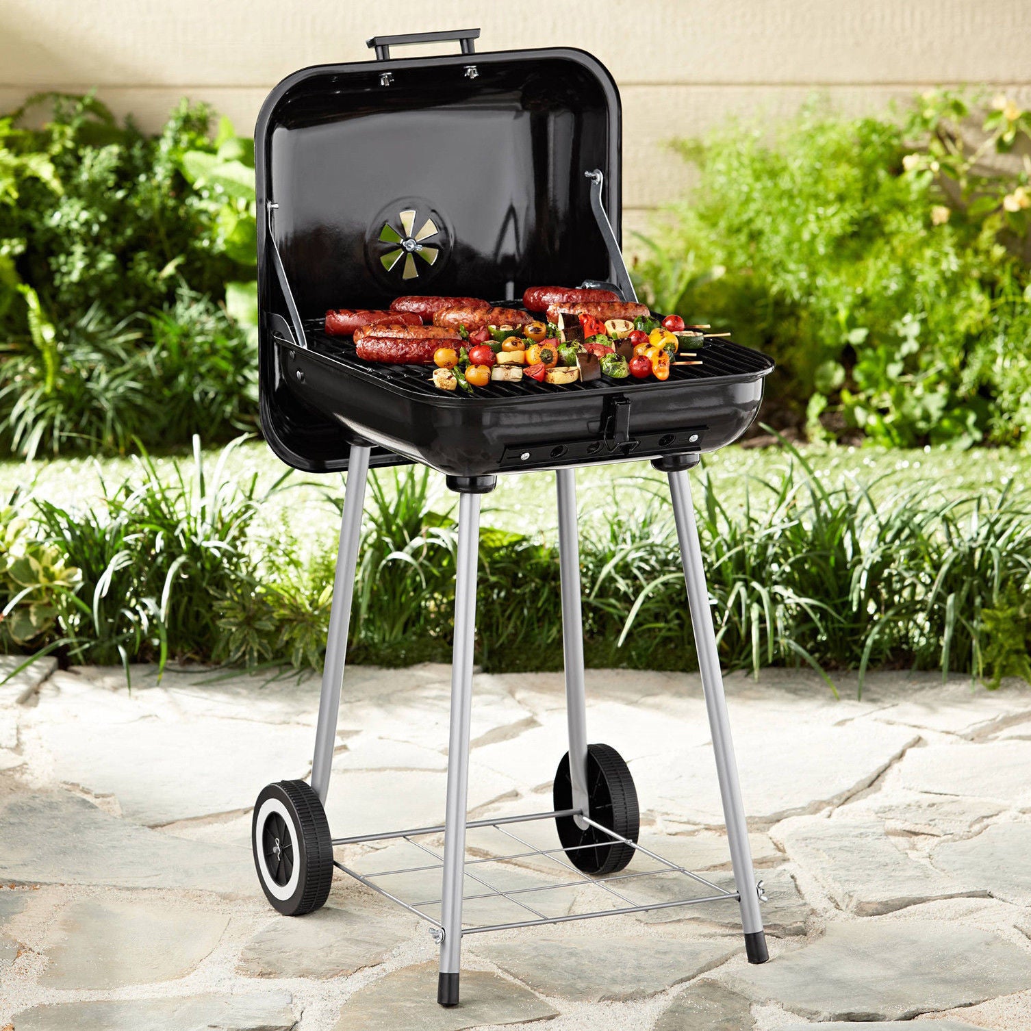 "Mobile" Charcoal BBQ Grill w/ Wheels – Thirsty Buyer