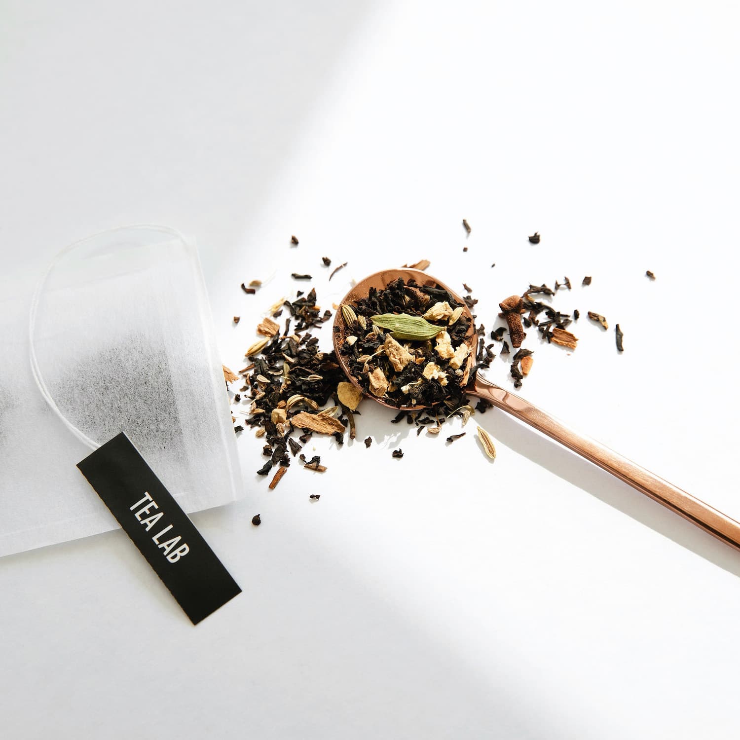 Spiced Chai black tea in eco paper filter tea bag