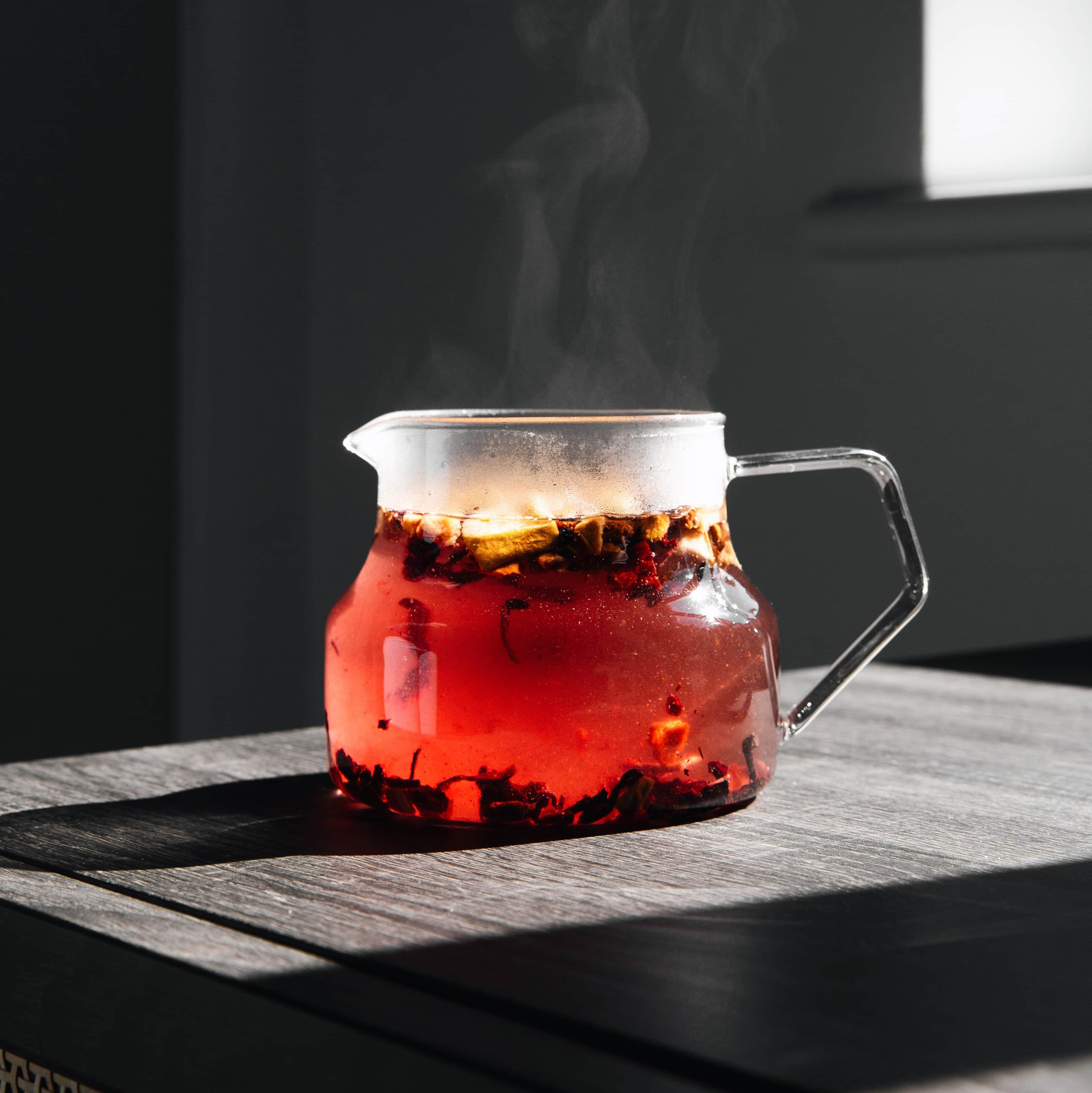 glass tea pot for loose leaf tea