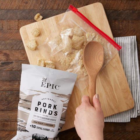  EPIC™ Sea Salt + Pepper Pork Rinds, finely crushed