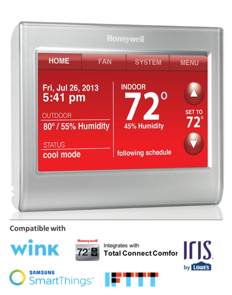 Honeywell RTH9580 Wi-Fi Thermostat Heating Image and Compatibility
