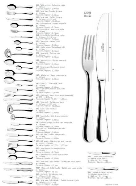 Cubiertos Classic Tramontina