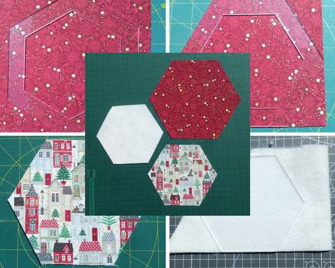 quilt as you go hexagons  Hexagon patchwork, Patchwork quilt patterns,  Hexagon quilt