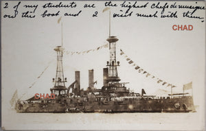 1919 WW1 RPPC photo postcard USS Louisiana, bringing US soldiers home - Chadbourne Antiques ...