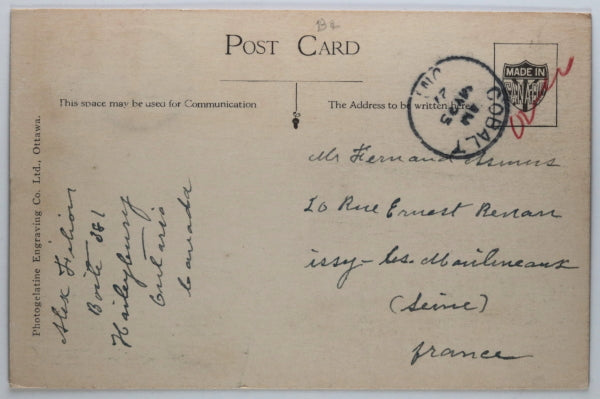 1927 postcard Court House Haileybury Ontario Canada - Chadbourne ...