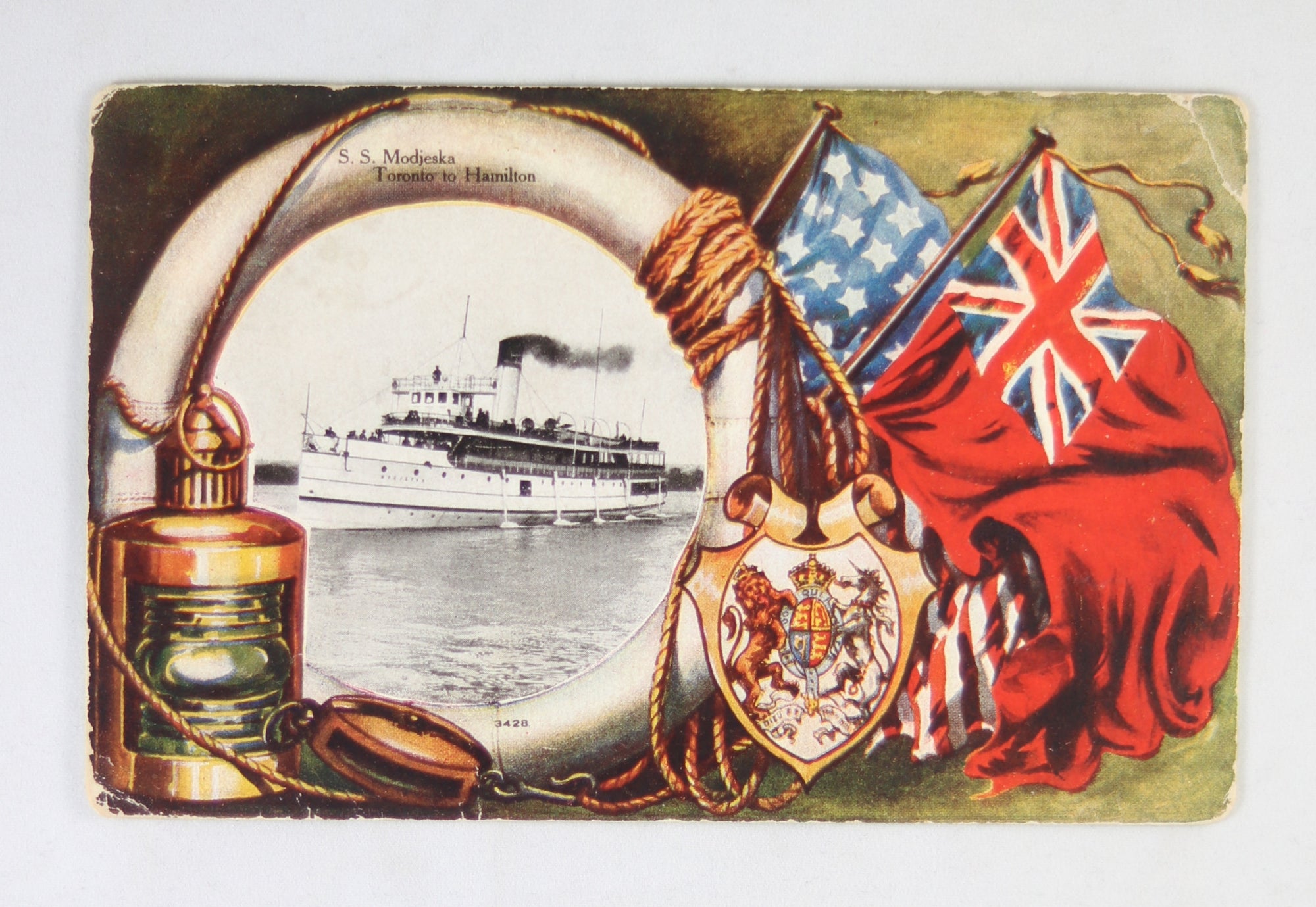 c1907 Postcard; Steamer City of Augusta, Augusta ME, Eastern Steamship Co.