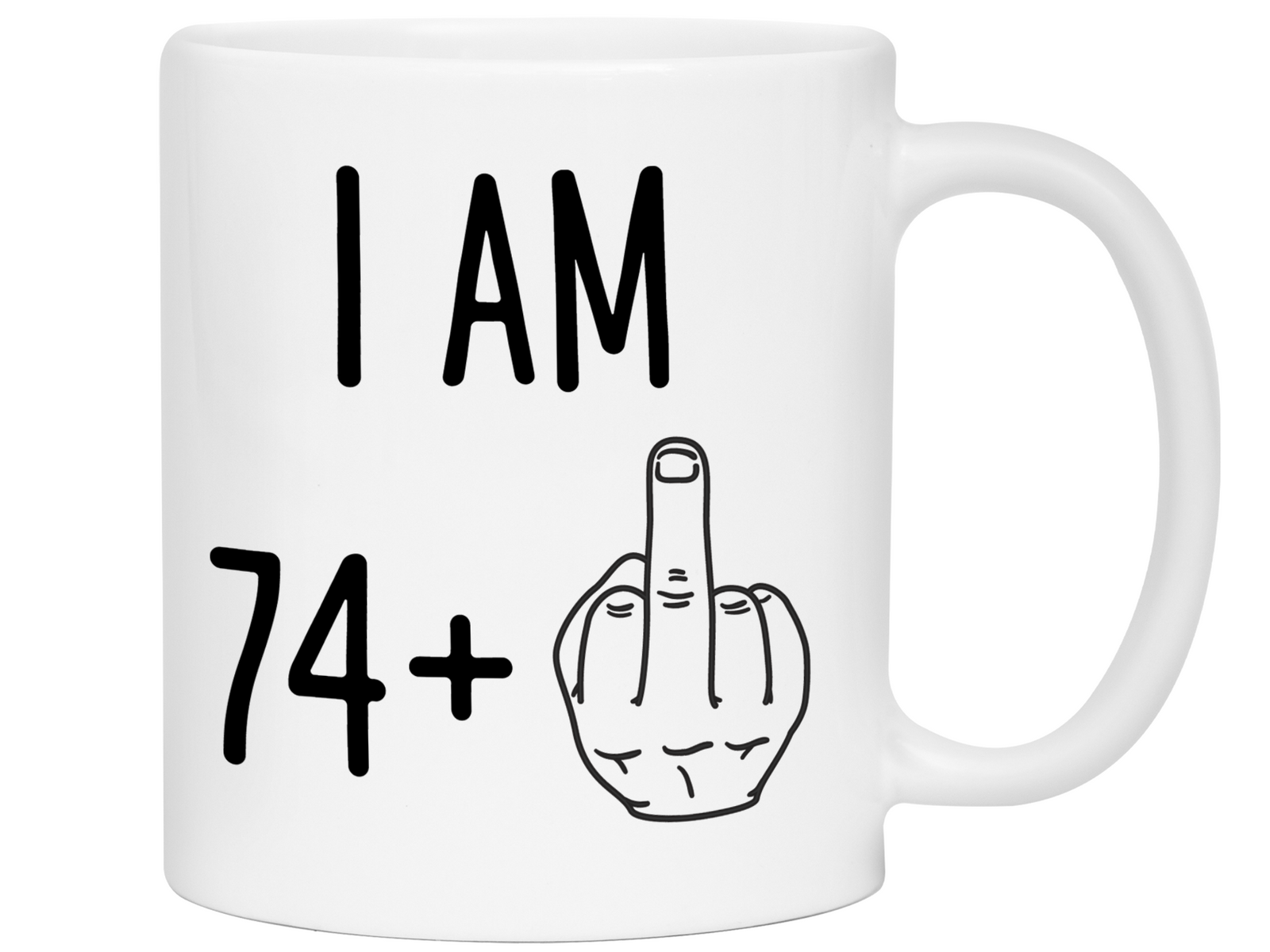 65th Birthday Gifts - I Am 64 + Middle Finger Funny Coffee Mug - Gag G -  RANSALEX