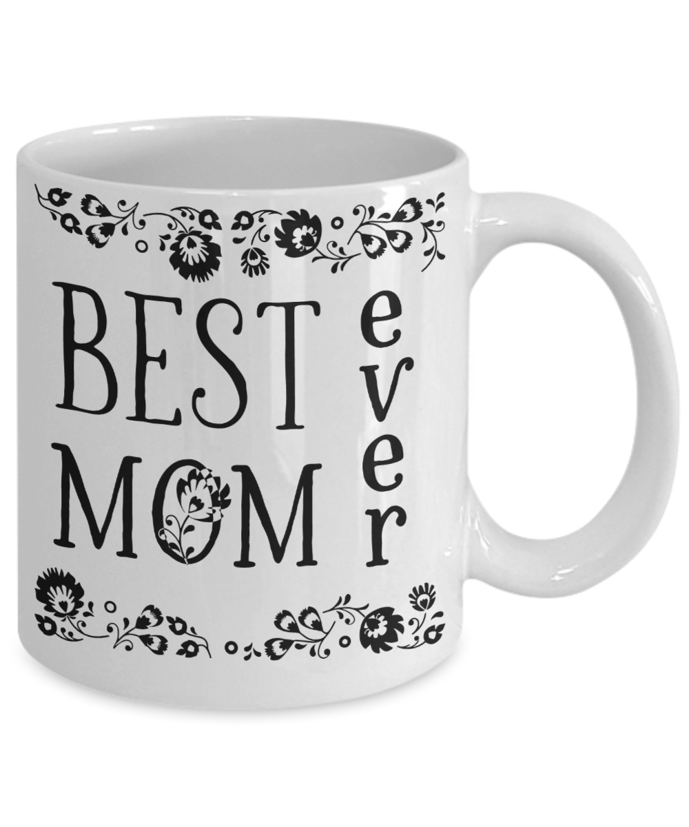 Mama Bear Coffee Mug Tea Cup | New Parent Gift Idea | Hot Chocolate Mug, Size: 15oz, White