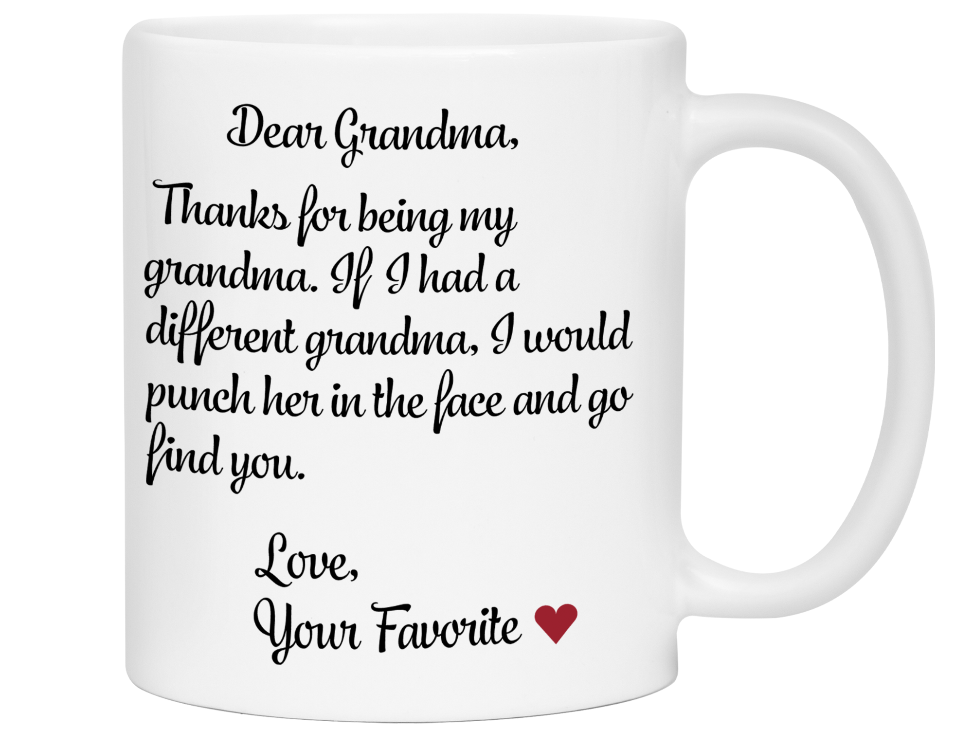 Personalized Funny Grandma Gifts Donald Trump Parody Gag Gifts for Grandma  Coffee Mug, BackyardPeaks