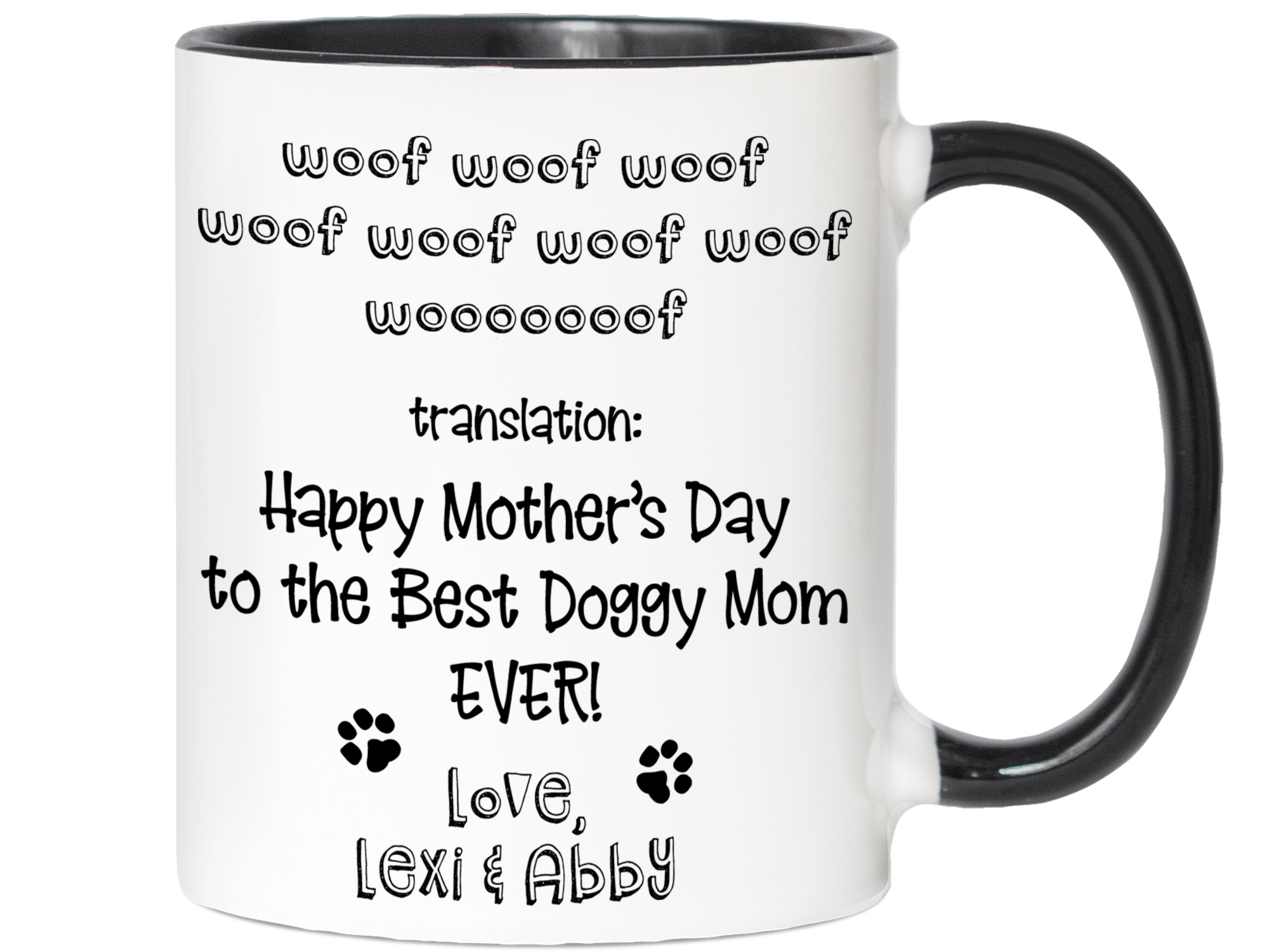 Happy Mother's Day To The Best Dog Mom Dog Lover Gift Coffee Mug, HN59 —  GeckoCustom