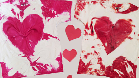 DIY Valentine's Day Tie Dye 