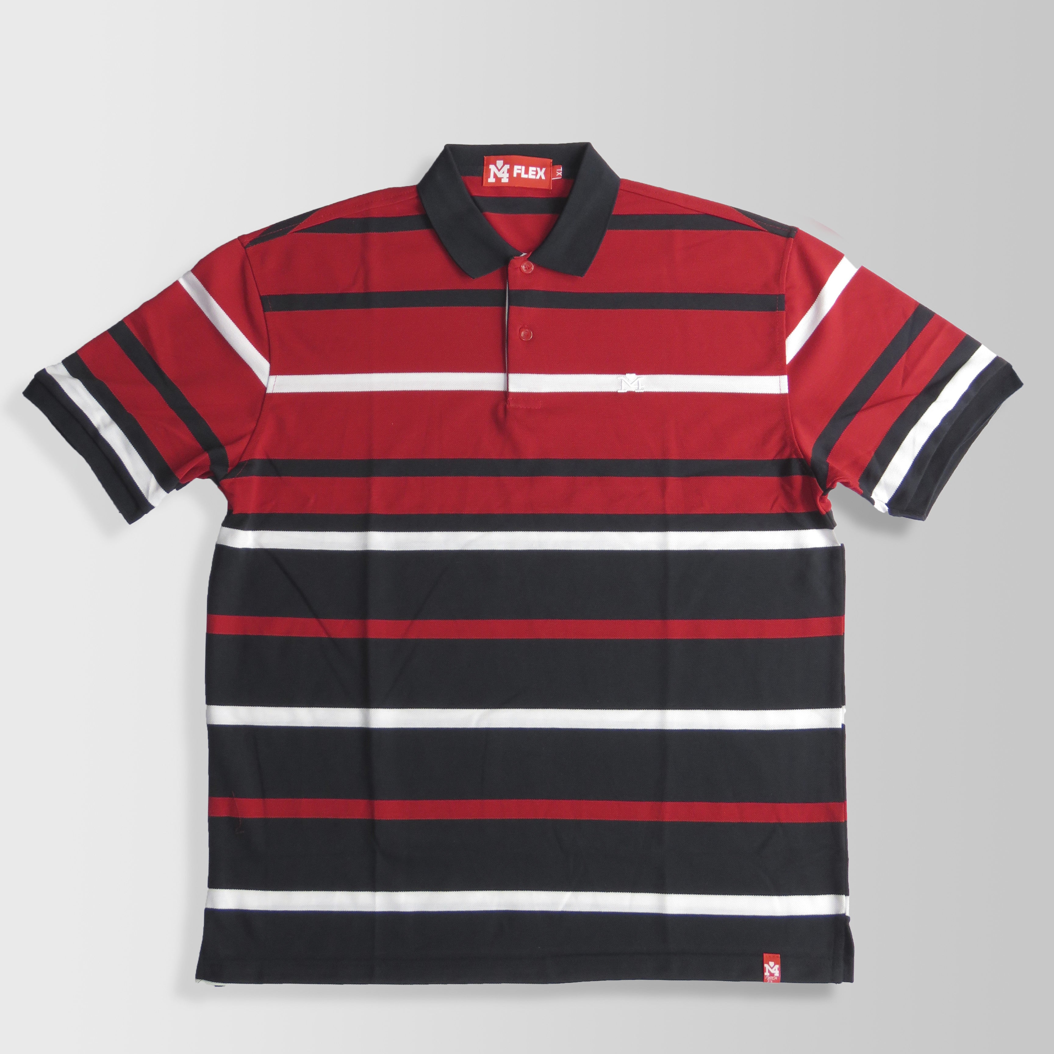 polo shirts red white black