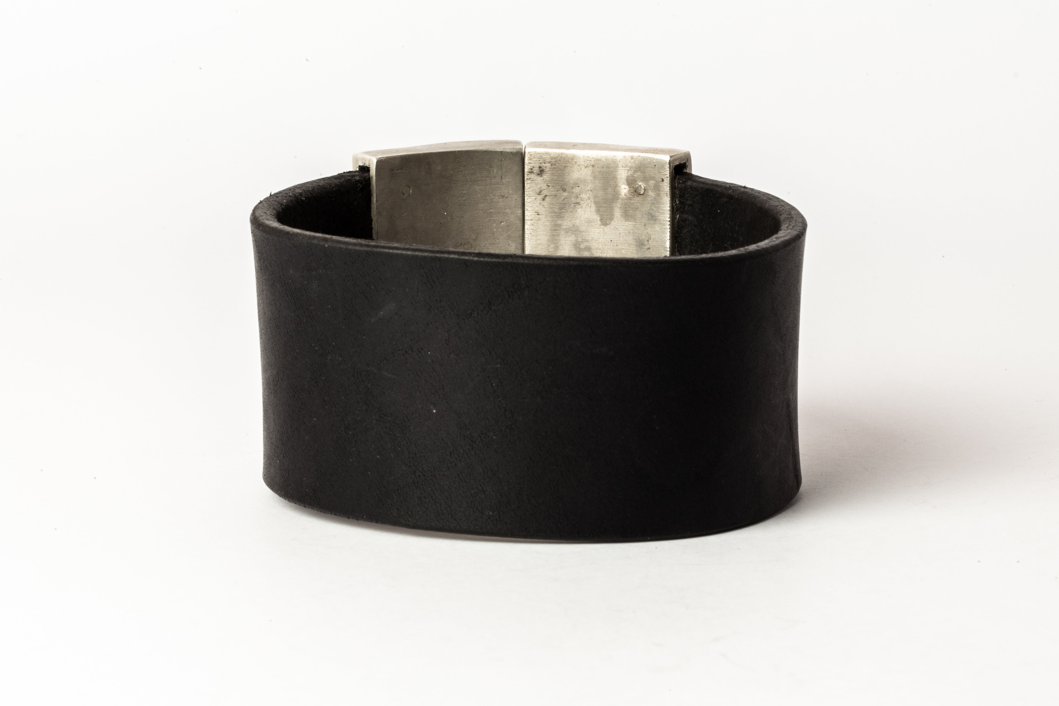 Box Lock Bracelet (Facet, Wide, BLK+AS) – Parts of Four