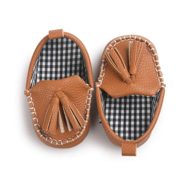 childrens tan loafers