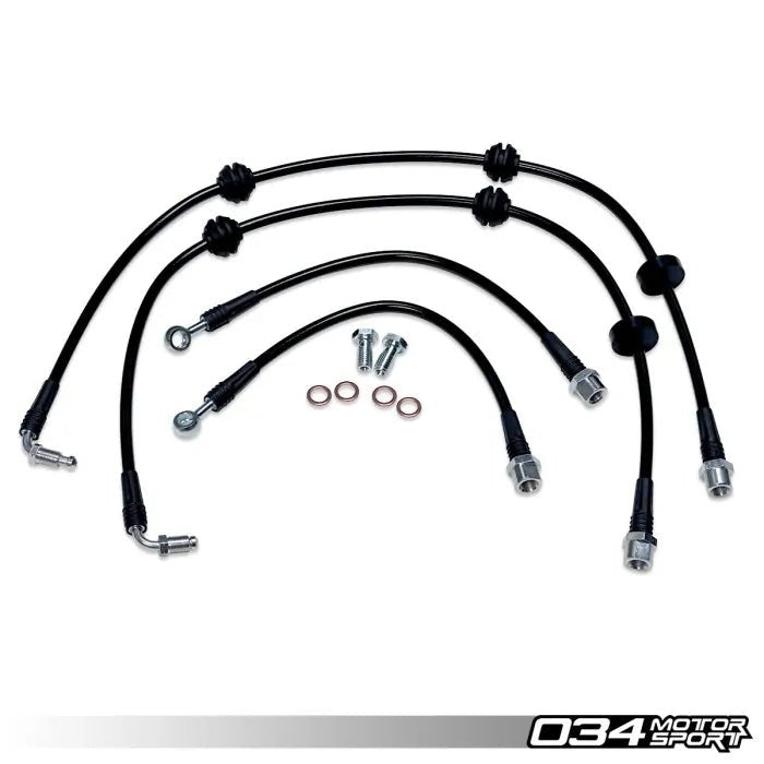 034Motorsport Stainless Steel Braided Line Kit - Audi A4/S4, A5/S5/RS5, Q5/SQ5 (B9+)