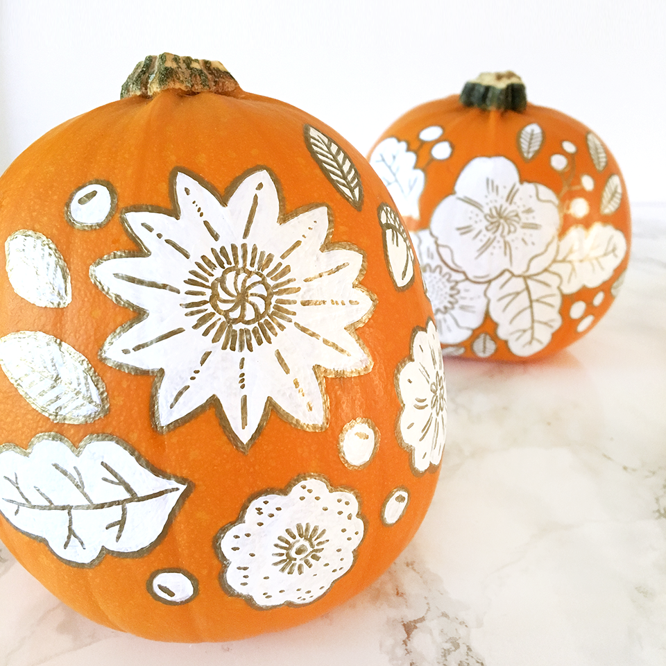 Paper Raven Co. - www.ShopPaperRavenCo.com - DIY Painted Pumpkins