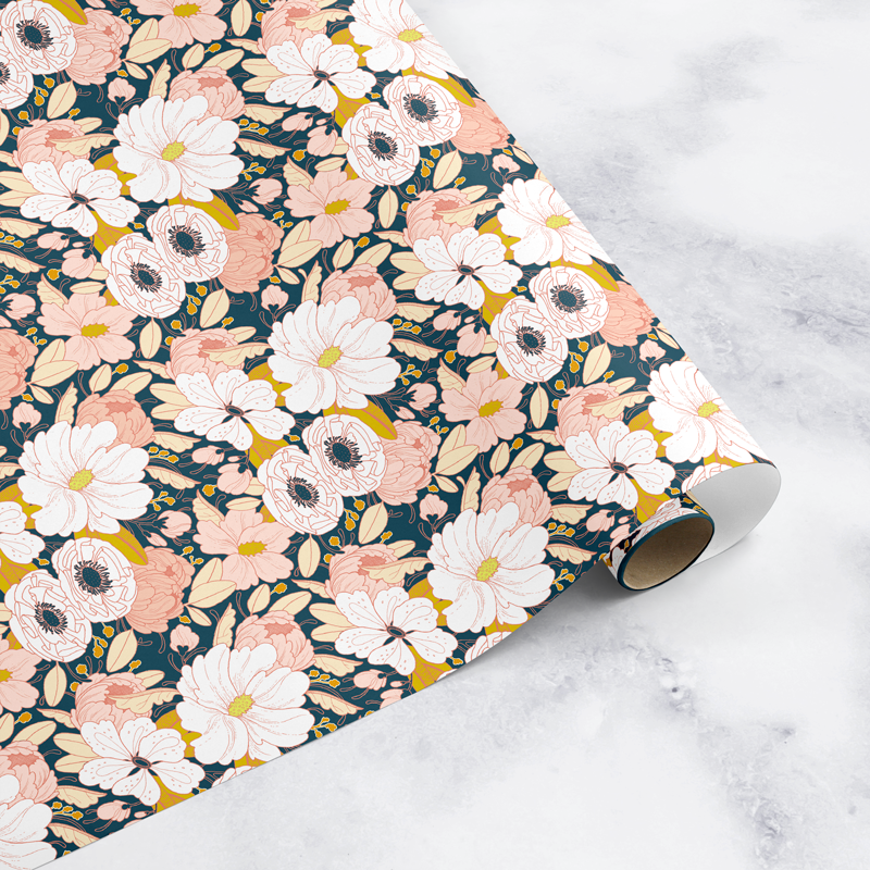 Floral Wrapping Paper, Full Colour Printing