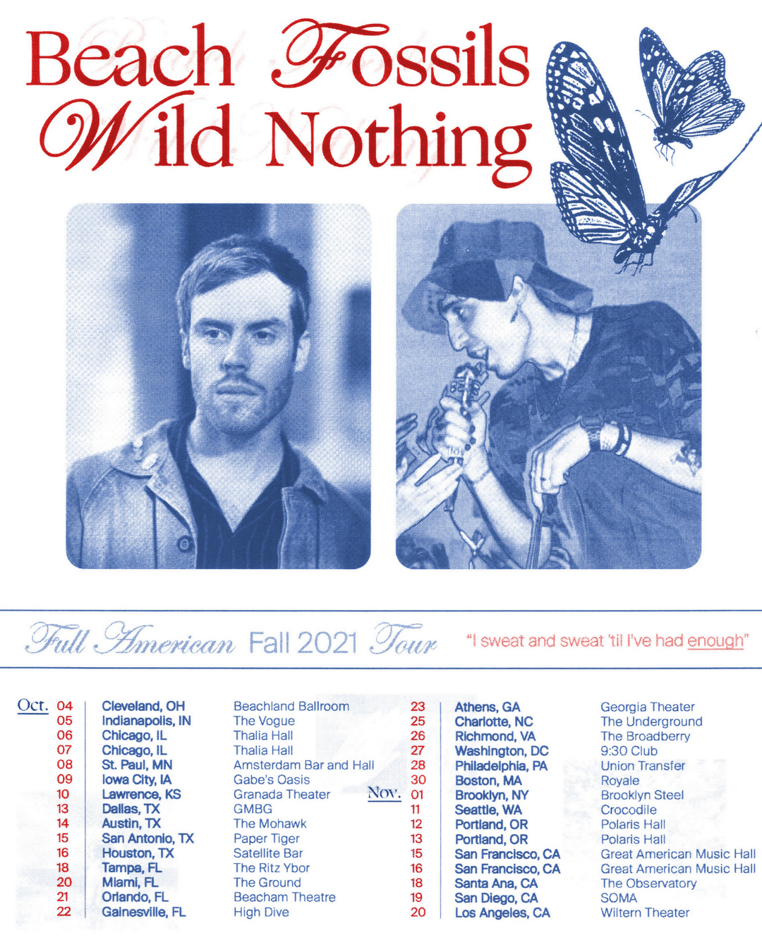 beach fossils wild nothing tour