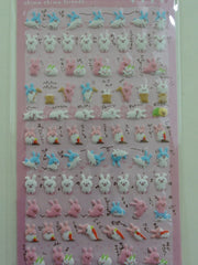 Cute Kawaii Crux Chima Friends Rabbits Bunny Sticker Sheet