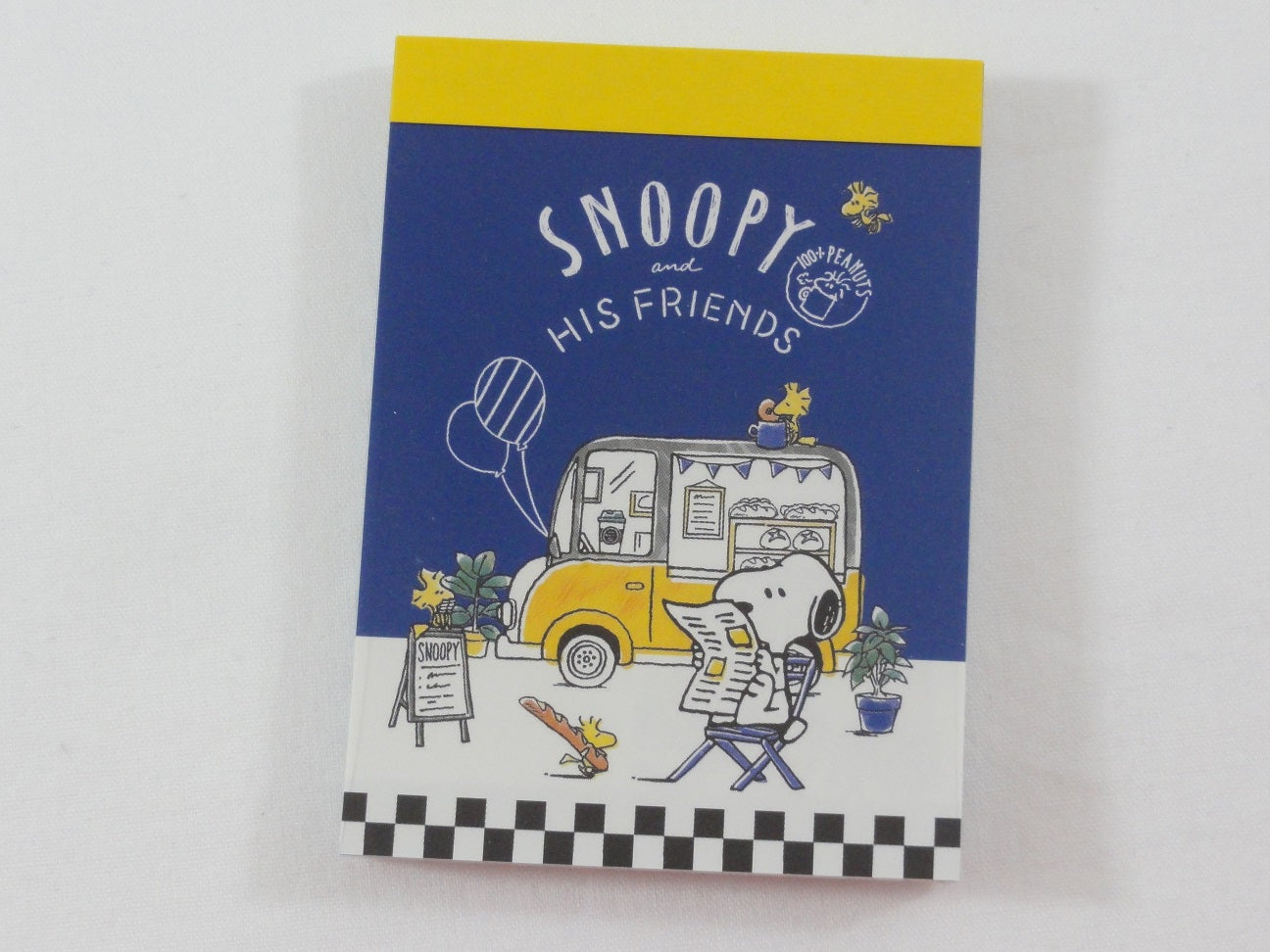 Cute Kawaii Snoopy Food Truck Reading Mini Notepad Memo Pad Stationery Design Writing Collection