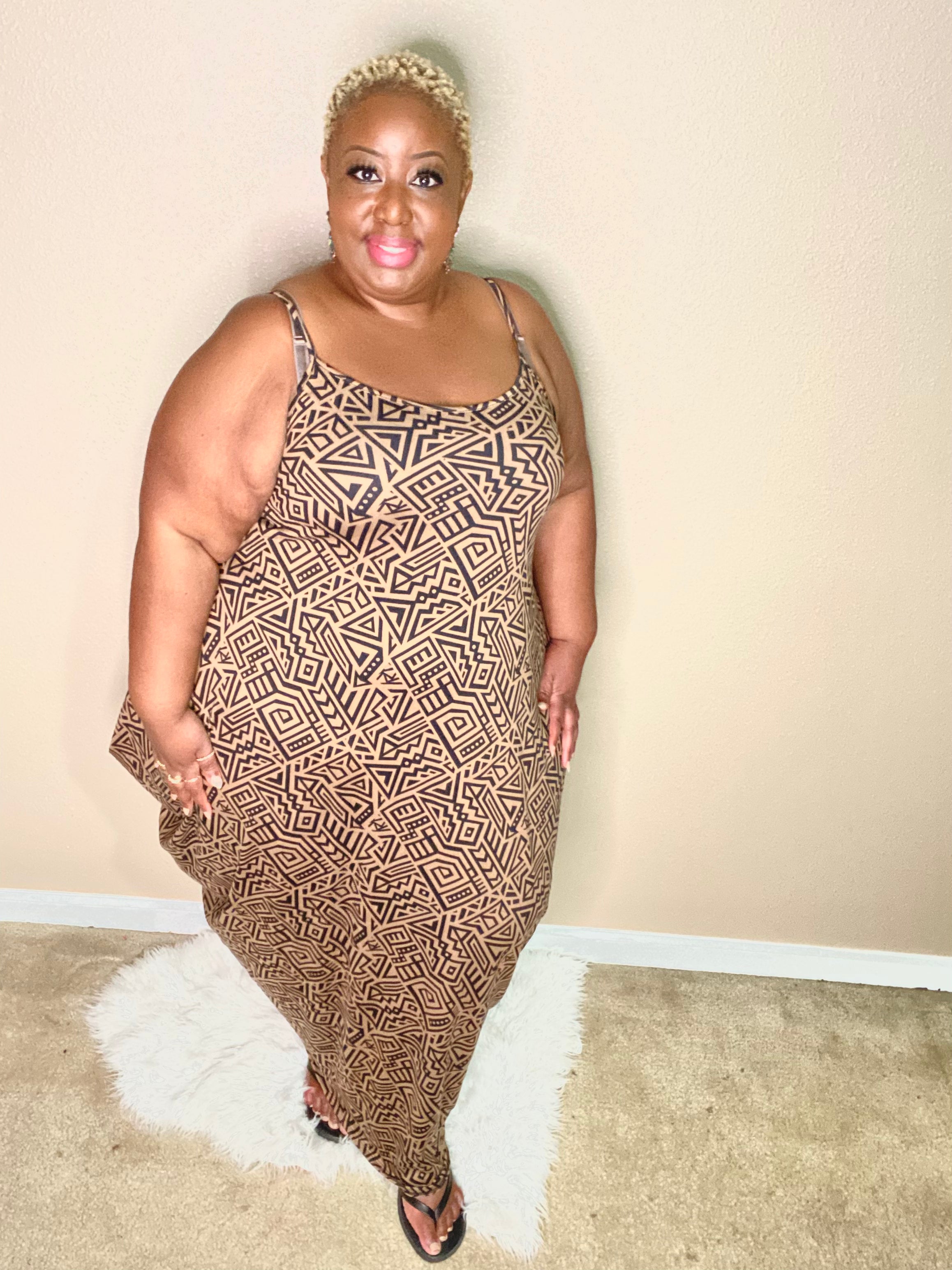 Cami Tribe Print Maxi Dress