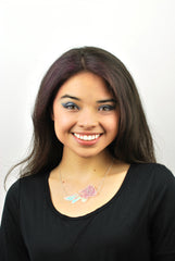 My Little Pony Rainbow Dash Necklace on model