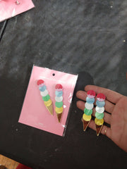 MOIC Tall Ice Cream Cone Earrings