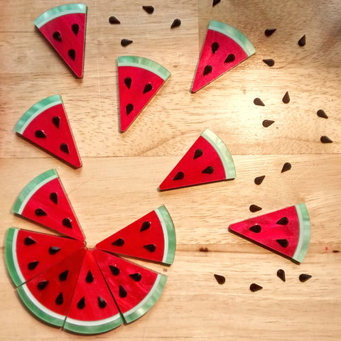 xl watermelon earrings