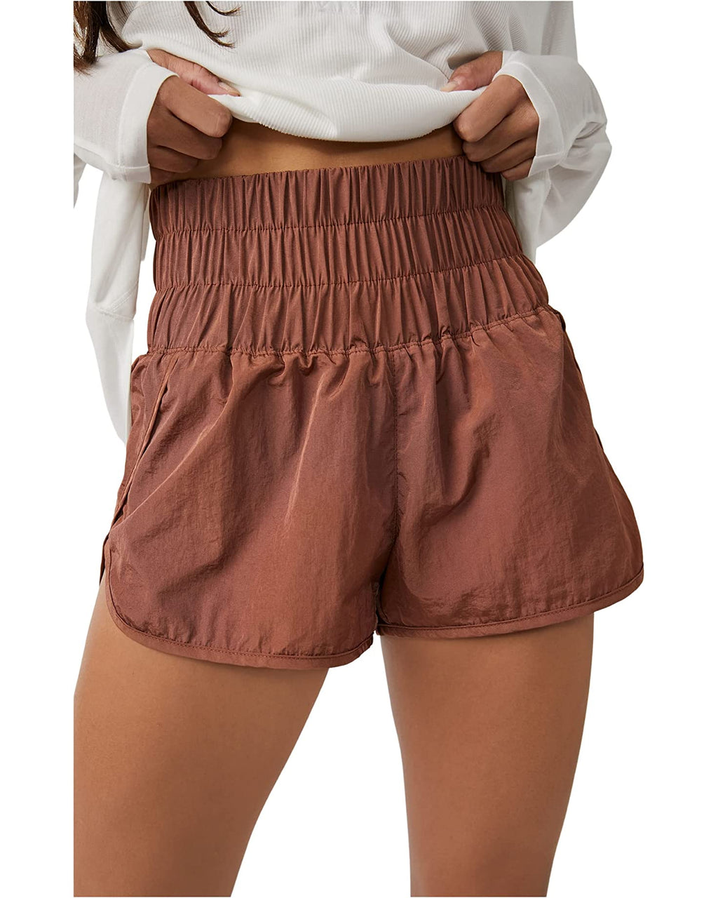 Runyon® Women's Brown 3 Made In USA Running Short