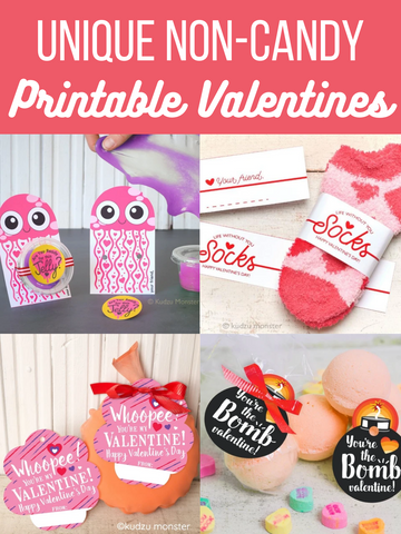 12 Unique Non-Candy Printable Valentines