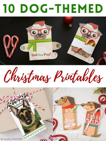 10 Dog-Themed Christmas Printables