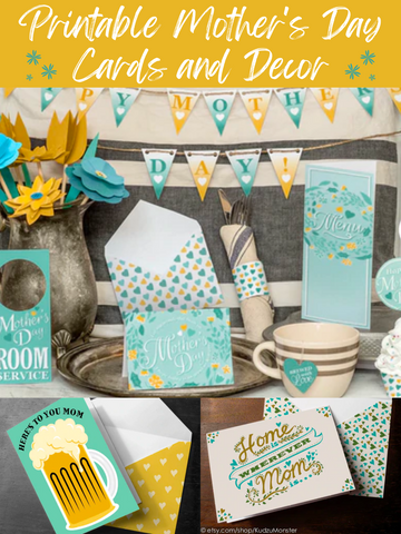 Printable Mother's Day Cards and Decor