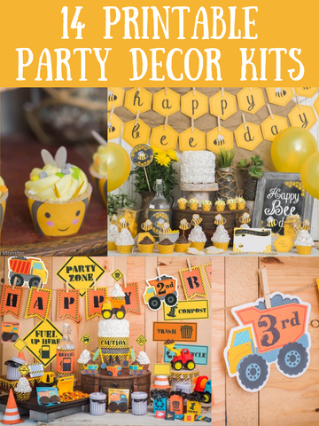 14 Printable Party Decor Kits